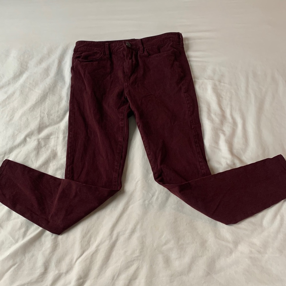 Burgundy American Eagle Jeans
